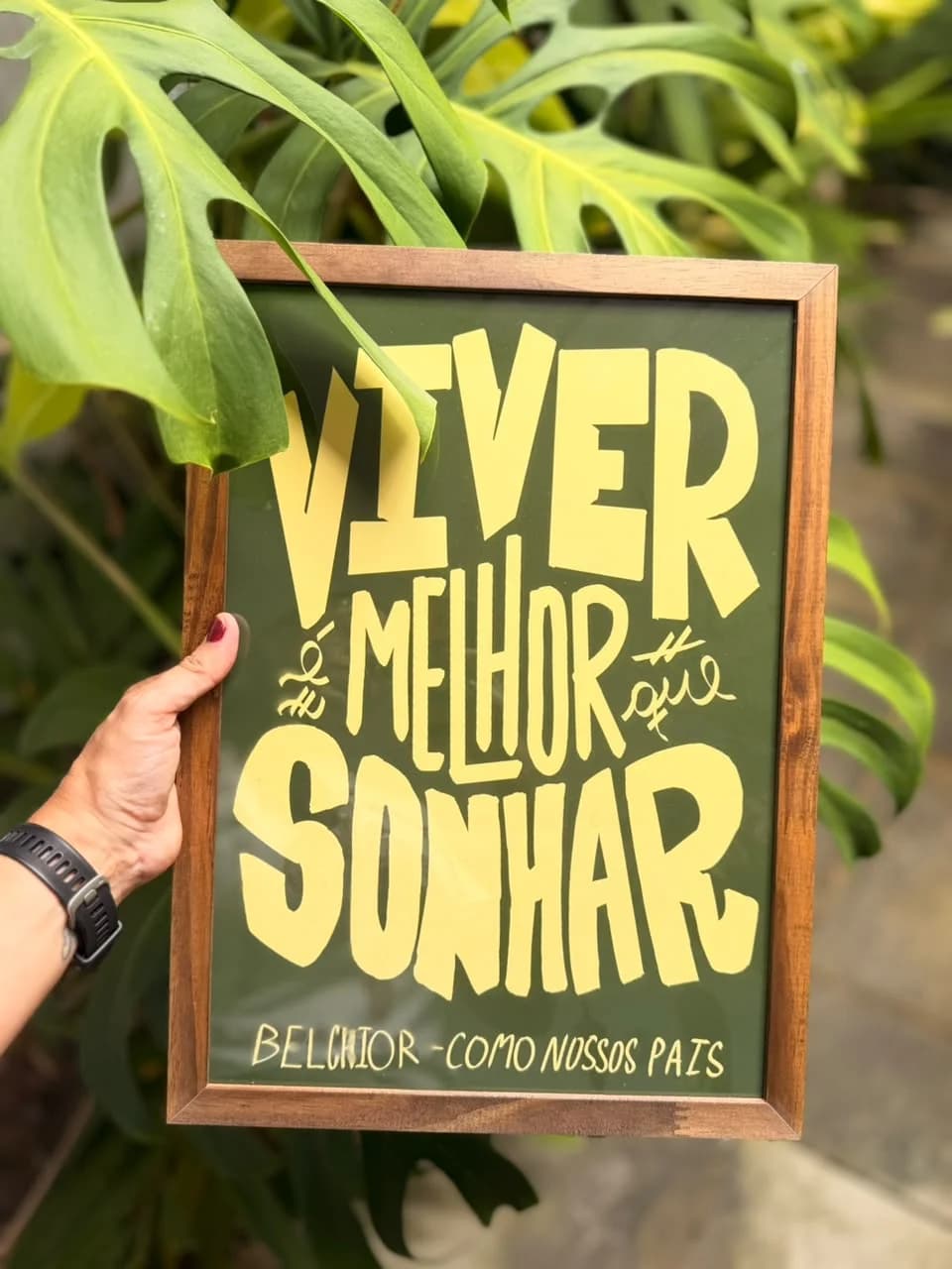 Viver Melhor que Sonhar - Tipografia